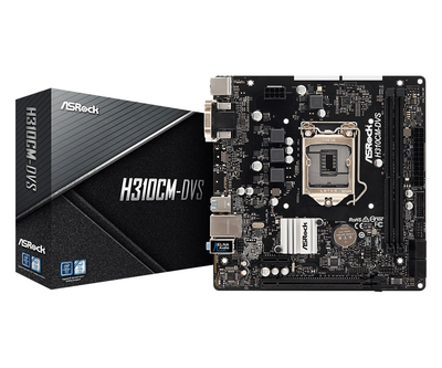 Материнская плата ASRock H310CM-DVS (mATX, Intel H310, PCI-Ex16) s1151