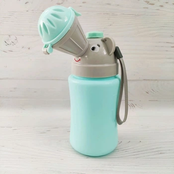Дорожный детский писсуар Leluno Travel Urinal Potty портативный туалет для мальчика Сине - серый