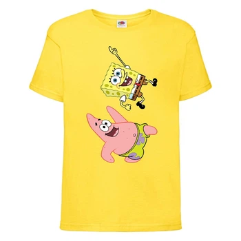 Футболка дитяча Спанч Боб 10 (Sponge Bob) жовта 128 см