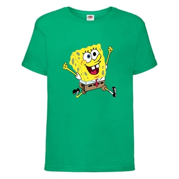 Футболка детская Спанч Боб 12 (Sponge Bob) зеленая 116 см