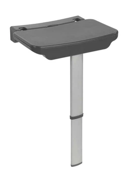 Складное сиденье для душа Wenko Secura Premium полипропилен, 37 x 37,5-56,5 x 30,5 см, антрацит