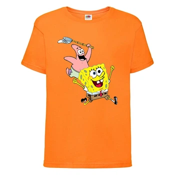 Футболка детская Спанч Боб 19 (Sponge Bob) оранжевая 152 см