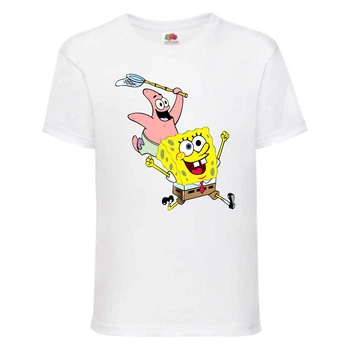 Футболка дитяча Спанч Боб 19 (Sponge Bob) біла 164 см