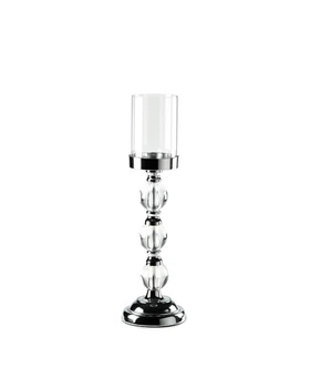 Подсвечник REMY-DECOR с абажуром из стекла а также декоративными шариками на ножке высотой 38 см 1шт