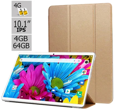 Планшет - телефон Hoozo S 464 LTE Pink 4GB/64GB IPS 10.1'' + Чехол-книжка