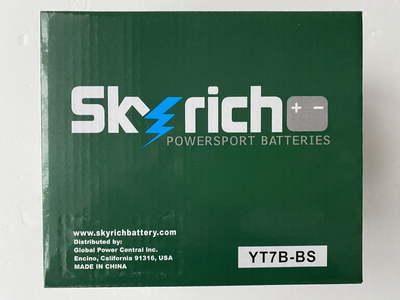 Аккумулятор Skyrich YT7B-BS 12V, 6Ah, 95 А, (+/-), 150x65x92 мм, вес 2.32кг