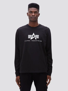 Лонгслив Alpha Industries Basic Logo Long Sleeve Tee UTB49002G1 XS Black (640631003003)