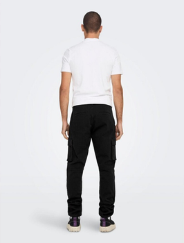 Чоловічі штани карго тактичні чорні 34 (50 розмір)