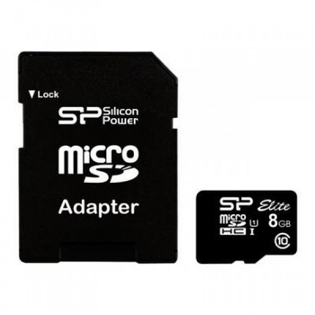Карта памяти Silicon Power 8Gb microSDHC class 10 (SP008GBSTHBU1V10SP 70179)