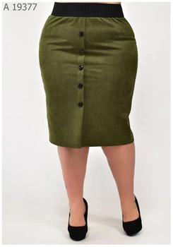 Женская юбка большого размера UF-Fashion MA- 19377 52 хаки