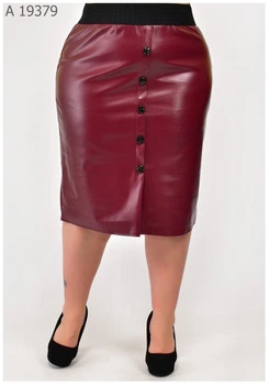 Жіноча спідниця великого розміру UF-Fashion MA- 19379 56 бордовий