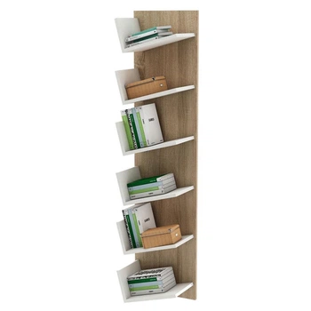 Полка навесная на стену MebelProff Style 10, книжная полка, декоративная полка в комнату, дом. Дуб Сонома