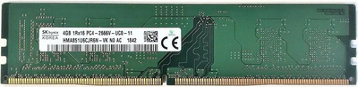 Пам'ять Hynix 4GB DDR4 2666 MHz (HMA851U6CJR6N-VK)