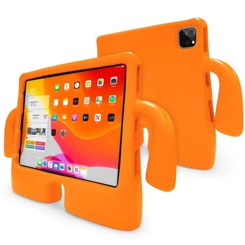 Противоударный детский чехол STR EVA для iPad Air 4 (10.9 дюймов) человечек с ручками Orange