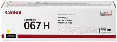 Картридж Canon 067H MF651Cw/MF655Cdw/MF657Cdw/LBP631Cw/LBP633Cdw Yellow (2350 страниц) (5103C002)