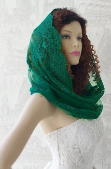 Зеленый кружевной снуд Lady Solomia 60х110см RC70