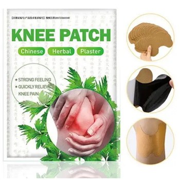 Пластир для зняття болю в суглобах з екстрактом полину Sumifun Knee Patch бежевий 10 шт в упаковці