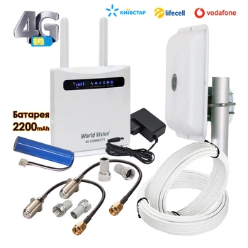 4G інтернет-комплекс з Wi-Fi роутер 4G World Vision 4G CONNECT 2 та антена MIMO (Енергія)
