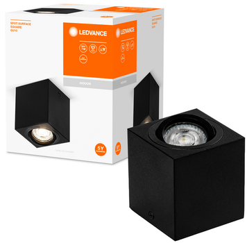 Світильник стельовий LEDVANCE Spot Surface Square GU10 Black (4058075758681)