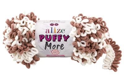 Пряжа для вязания Alize PUFFY MORE 6261 ализе пуффи море плюшевая