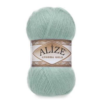 Турецкая пряжа для вязания Alize Angora Gold (ангора голд 462 морская зелень
