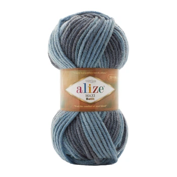 Турецька пряжа для в'язання Alize Superlana Maxi Batik / Суперлана максі батик)-7785