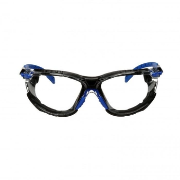 Захисні окуляри тактичні трансформери 3M Solus Blue/Black Kit Clear 3 в 1 (176040)