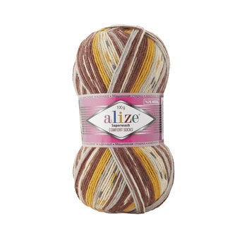 Турецкая пряжа для вязания нитки ALIZE SUPERWASH 100 Ализе супервош 7652