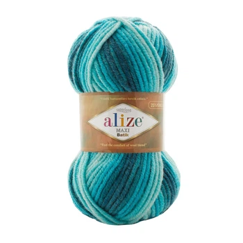 Турецкая пряжа для вязания Alize Superlana Maxi Batik / Суперлана макси батик)-7801