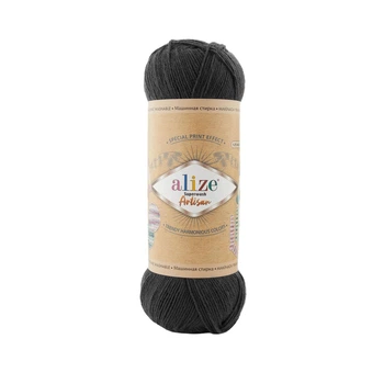 Турецкая пряжа для вязания SUPERWASH ARTISAN(супервош арти) 60 черный
