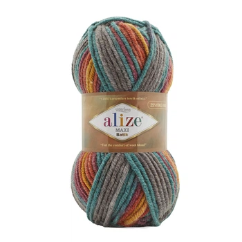 Турецкая пряжа для вязания Alize Superlana Maxi Batik / Суперлана макси батик)-7830