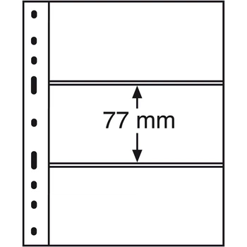 Лист до альбому Leuchtturm, OPTIMA, 2x3 кишень по 180 x 77 мм, чорний 3S