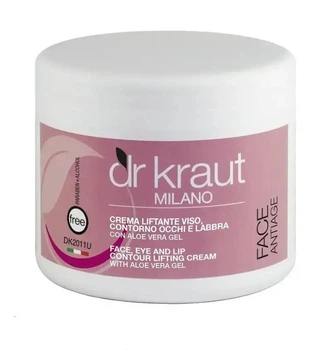 Крем з ефектом ліфтингу обличчя, очей і губ Dr.Kraut Face, Eye Contour and Lips Lifting Cream 500 мл