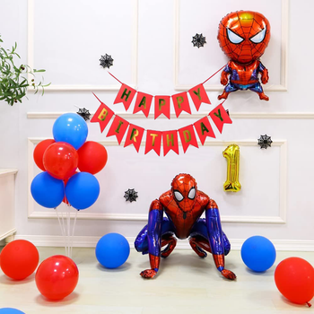 Фотозона Из Шаров Человек Паук HAPPY BIRTHDAY