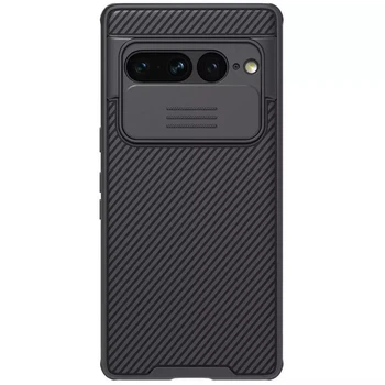 Карбоновая накладка Nillkin Camshield (шторка на камеру) для Google Pixel 7 Pro Черный / Black