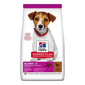 Сухой корм для щенков Hill's Science Plan Puppy Small&Mini с ягненком и рисом 1.5 кг (052742048888)