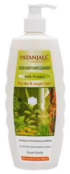 Шампунь для волос Patanjali Ayurved Kesh Kanti Молочный протеин 450 мл (8904109452185)