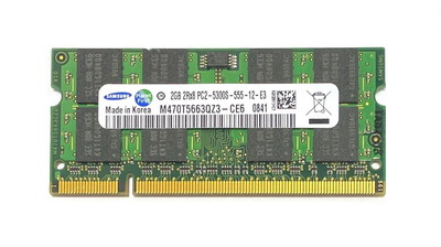 Пам'ять SAMSUNG 2GB SO-DIMM DDR2 667 MHz (M470T5663QZ3-CE6)