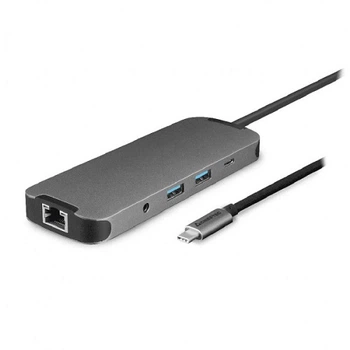 Док-станция Chieftec DSC-901 USB3.2 Type-C - HDMI/USB 3.2x2/RJ45/USB-C/SD/TF/PD 80W/Audio 9-in-1