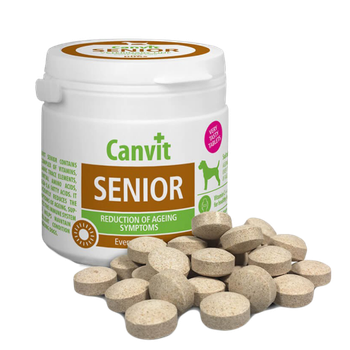 Витаминная добавка Сanvit Senior for Dogs для замедления признаков старения для пожилых собак от 7 лет, 100 г