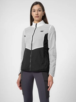 Спортивна вітрівка жіноча 4F Down Jacket F099 4FSS23TDJAF099-11S M Чорна з білим (5904698173501)