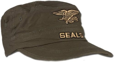 Кепка стилизованная армейская США SEALS олива Mil Tec Германия One size