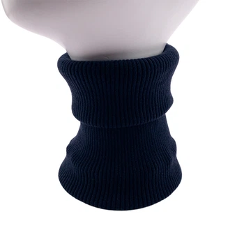 М'який в'язаний хомут "Рубчик Віскоза" one size 02212 Темно-синій Talvi