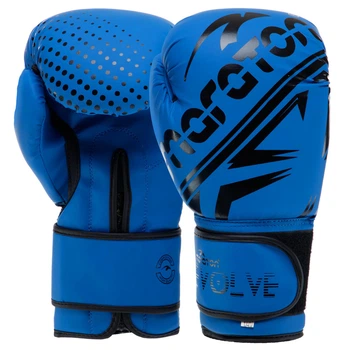 Рукавички для боксу та єдиноборств на липучці Maraton Heroe EVOLVE02 Blue-Black 12 унцій