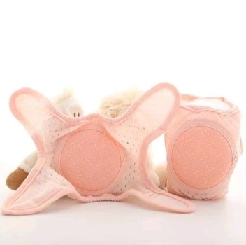 Наколенники детские на липучке Baby Fashion розовые для девочки ( 9 мес – 4 года)