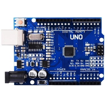 Плата для отладки программ Arduino Uno Rev3 (ch340) с USB-интерфейсом и кабелем 50 см