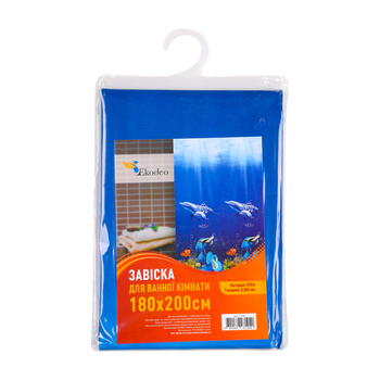Шторка - фіранка для ванної кімнати EKODEO L506 180х200 см