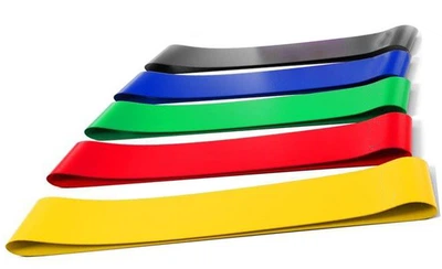 Набор фитнес резинки exercise resistance bands для фитнеса и спорта из 5 лент