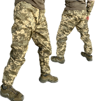Тактические штаны-джоггеры пиксель ВСУ, Военные брюки армейские пиксель ВСУ, Штаны джоггеры Пиксель ВСУ 54р.
