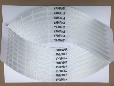 Светоотражающие полоски безопасности на обод колеса мотоцикла Yamaha серебро